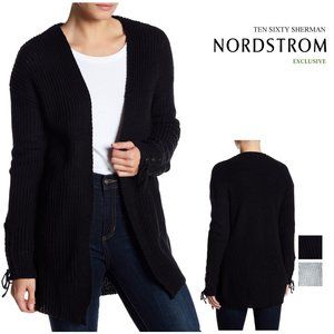 Ten Sixty Sherman Lace Up Sleeve Cardigan